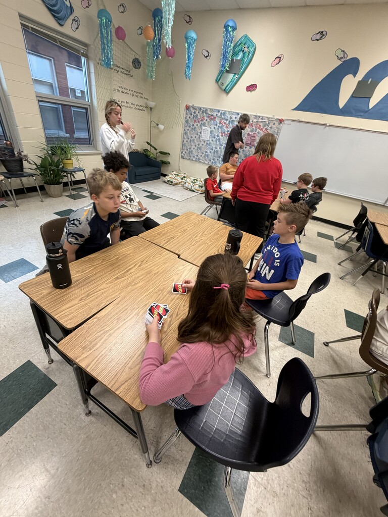 Students at desks