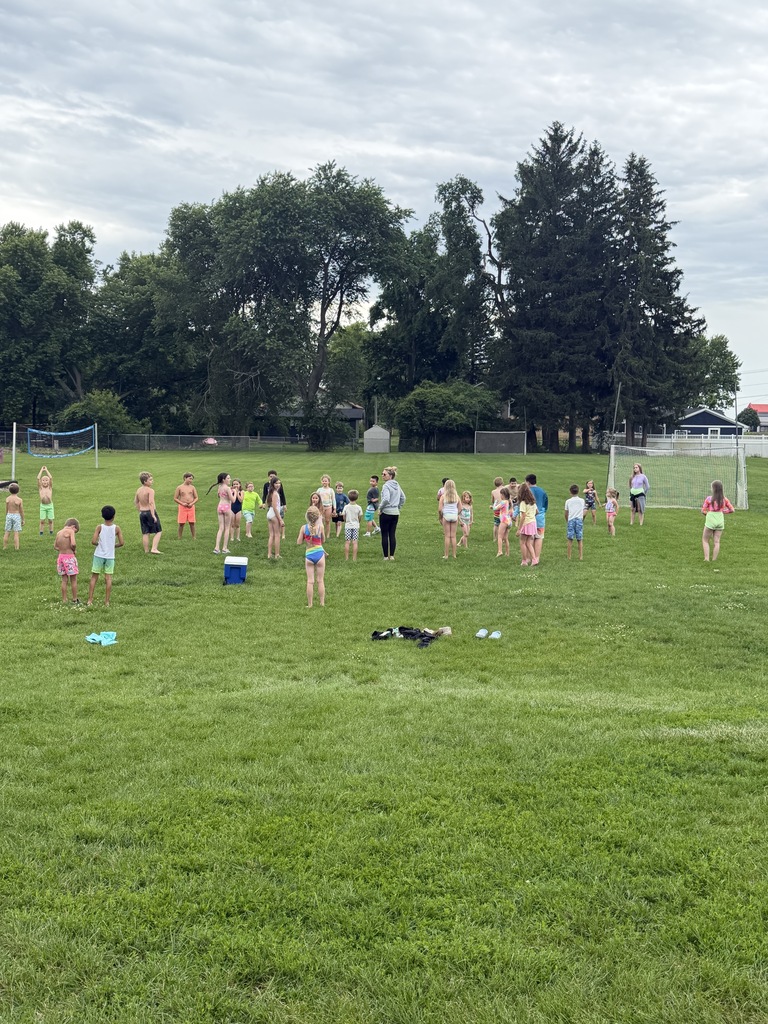 students playing on the field
