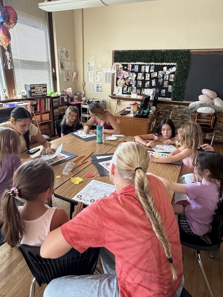 Students learning safety rules at Safety Town