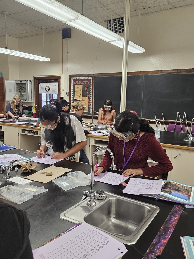 two students writing their experiment findings