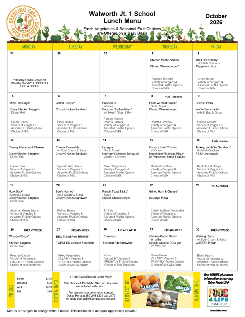 Lunch Menu