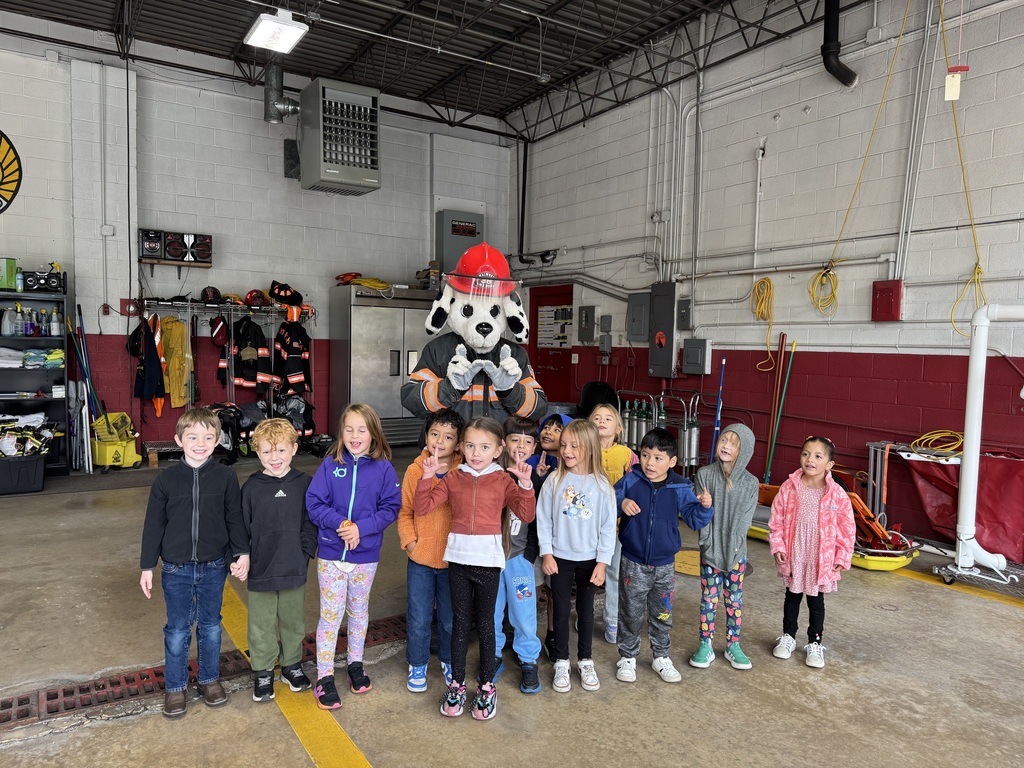 Students with Sparky.