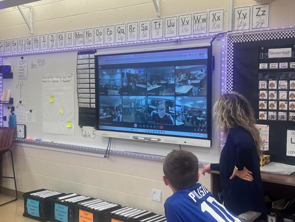 Zoom call with heart doctor for our 4th graders at WES