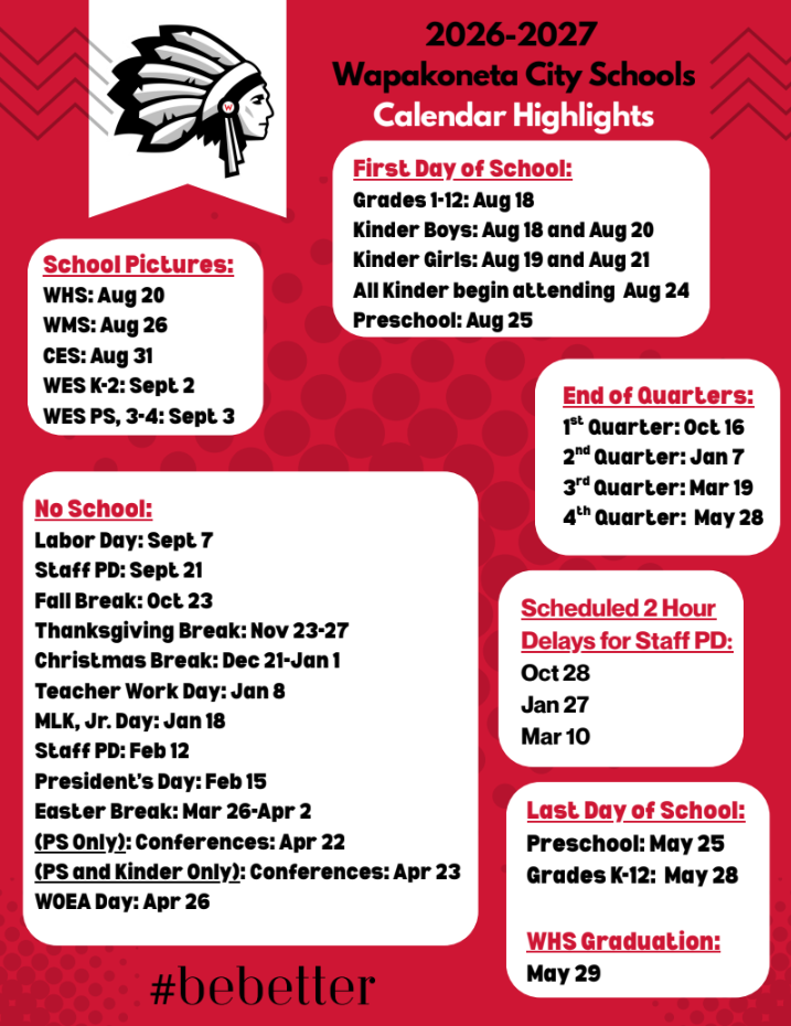 WCS Calendar