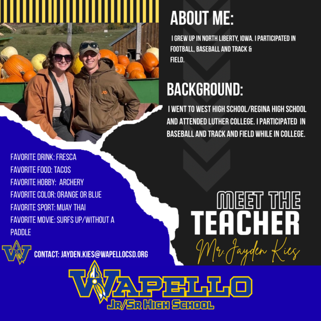 Meet The Teacher - Jayden Kies