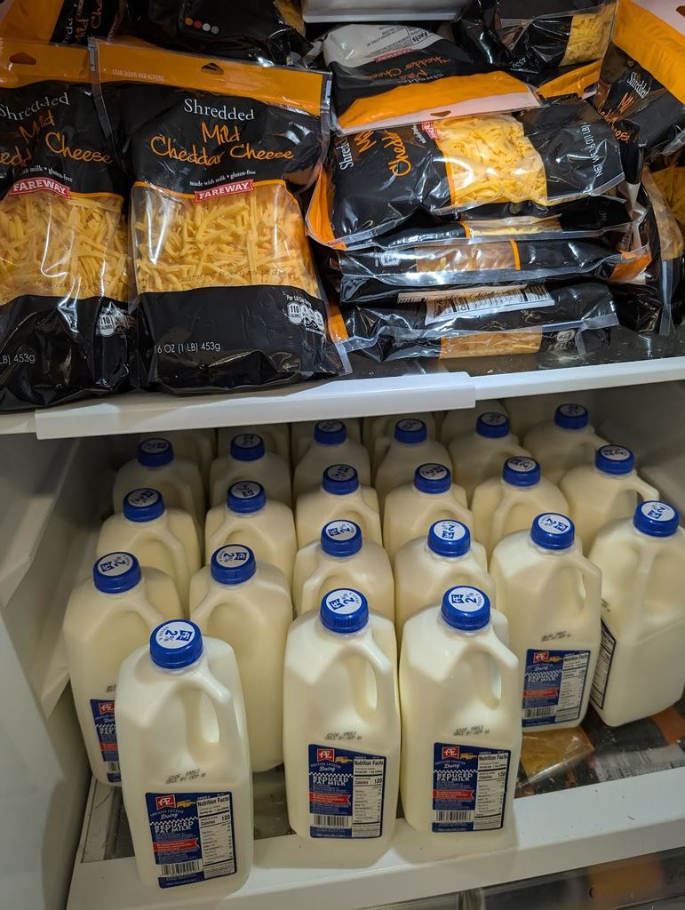 cheese and milk