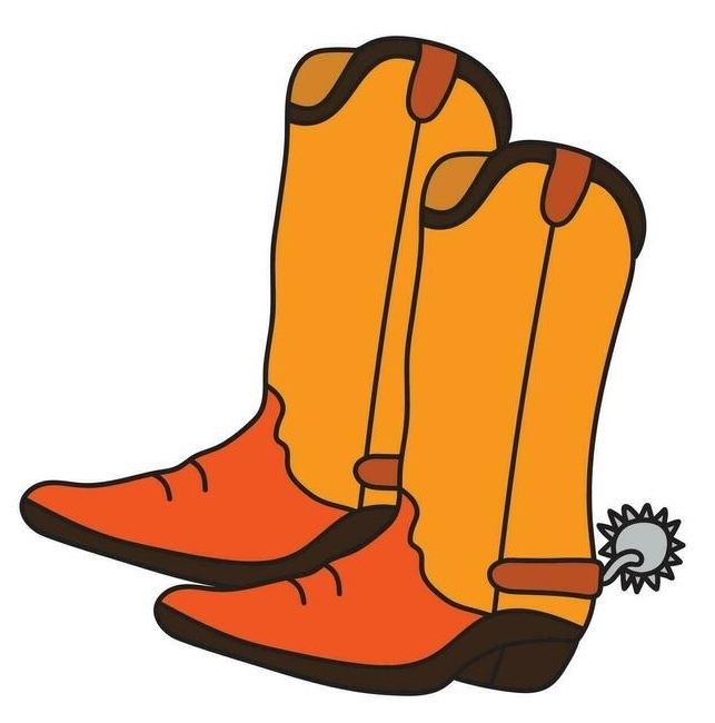 kids-drawing-cartoon-illustration-cowboy-boots-icon-isolated-on-white-background-vector