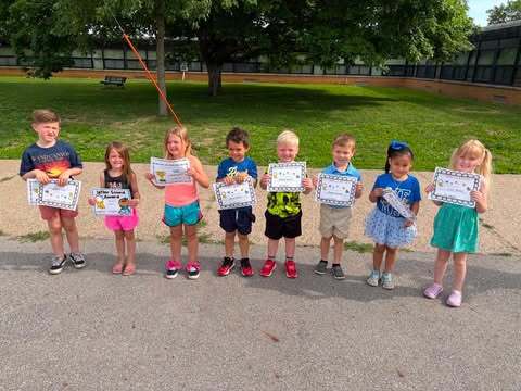Mrs. Burke's Preschool Classroom Award winners
