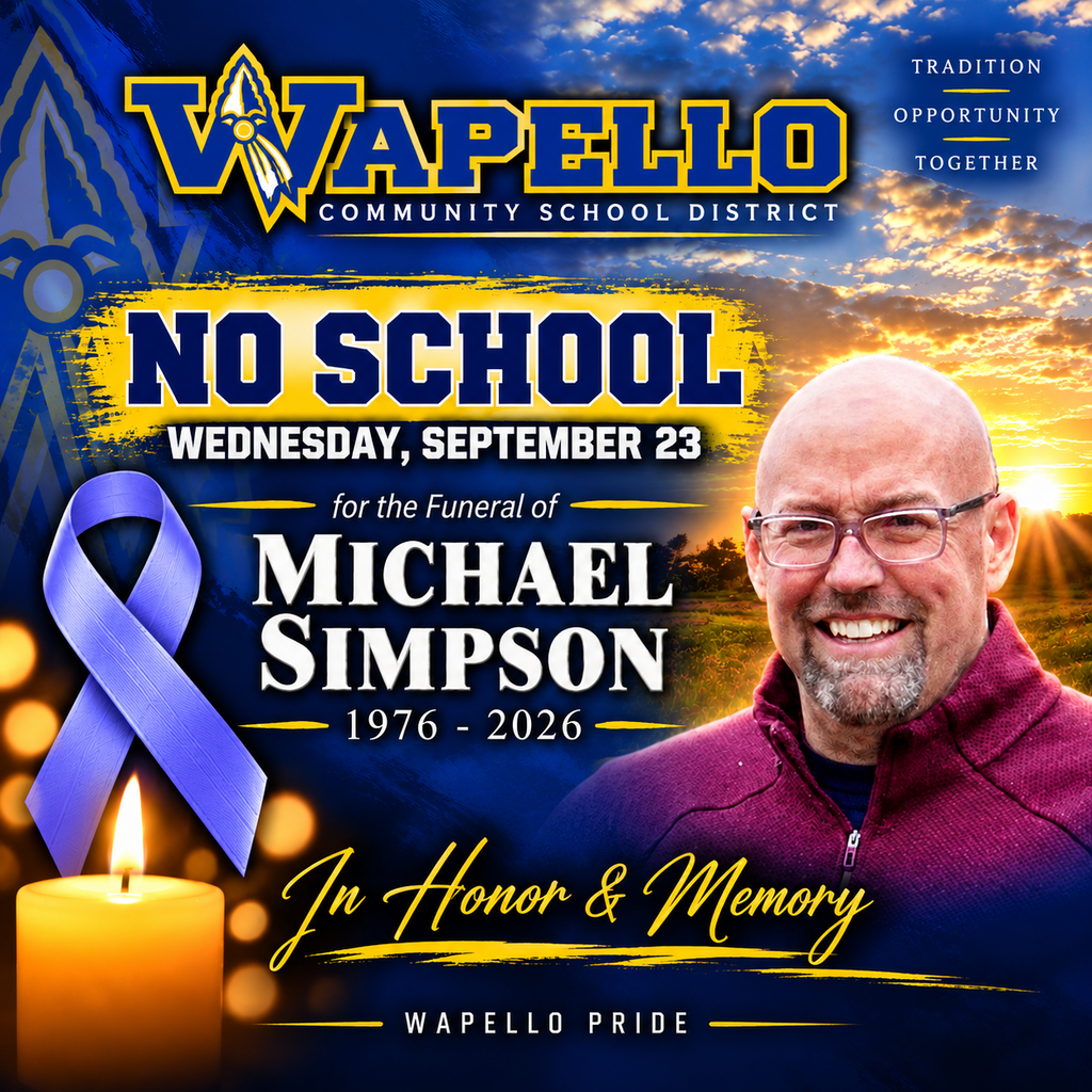 No School - September 23, Memorial Service for Michael Simpson
