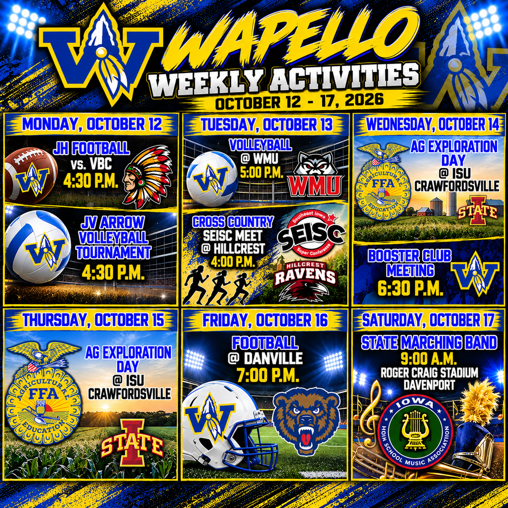 Weekly Activities October 12-17