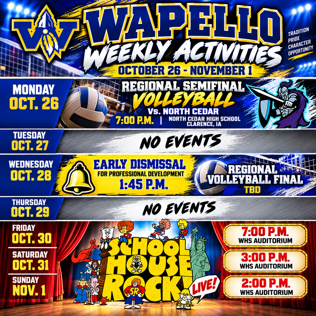 WEekly Events - 10/26-11/1