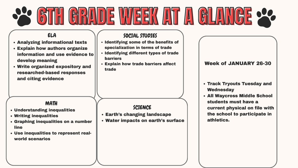 Week at a Glance