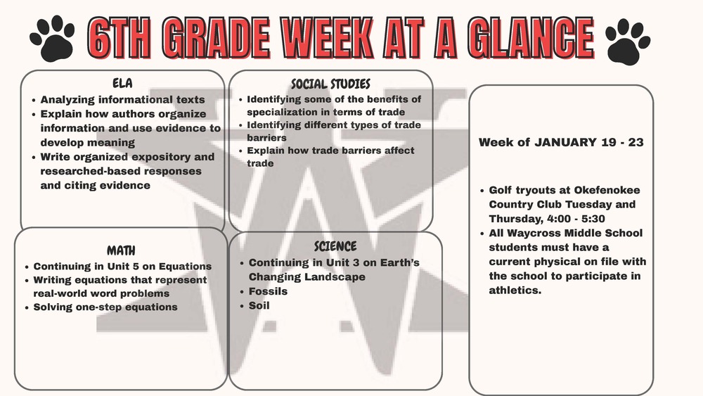 Week at a Glance