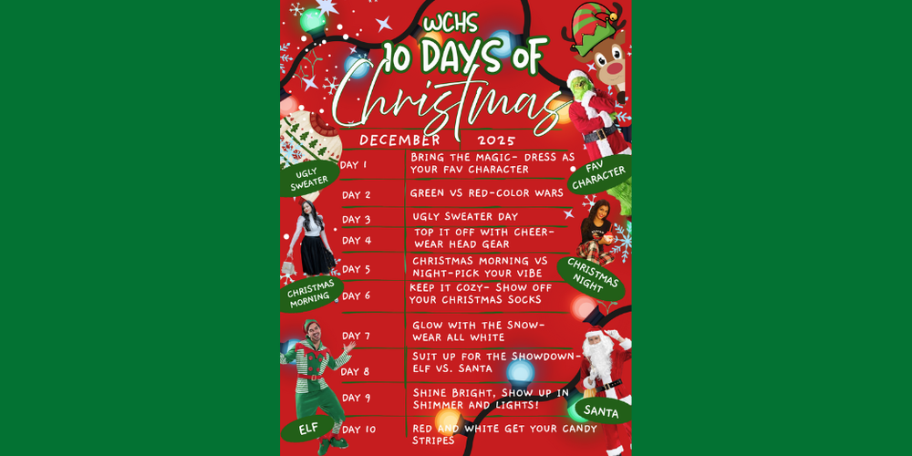 10 Days of Christmas Dress Up Days