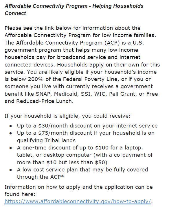 Helping Households Connect