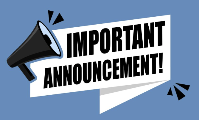 Important Announcement