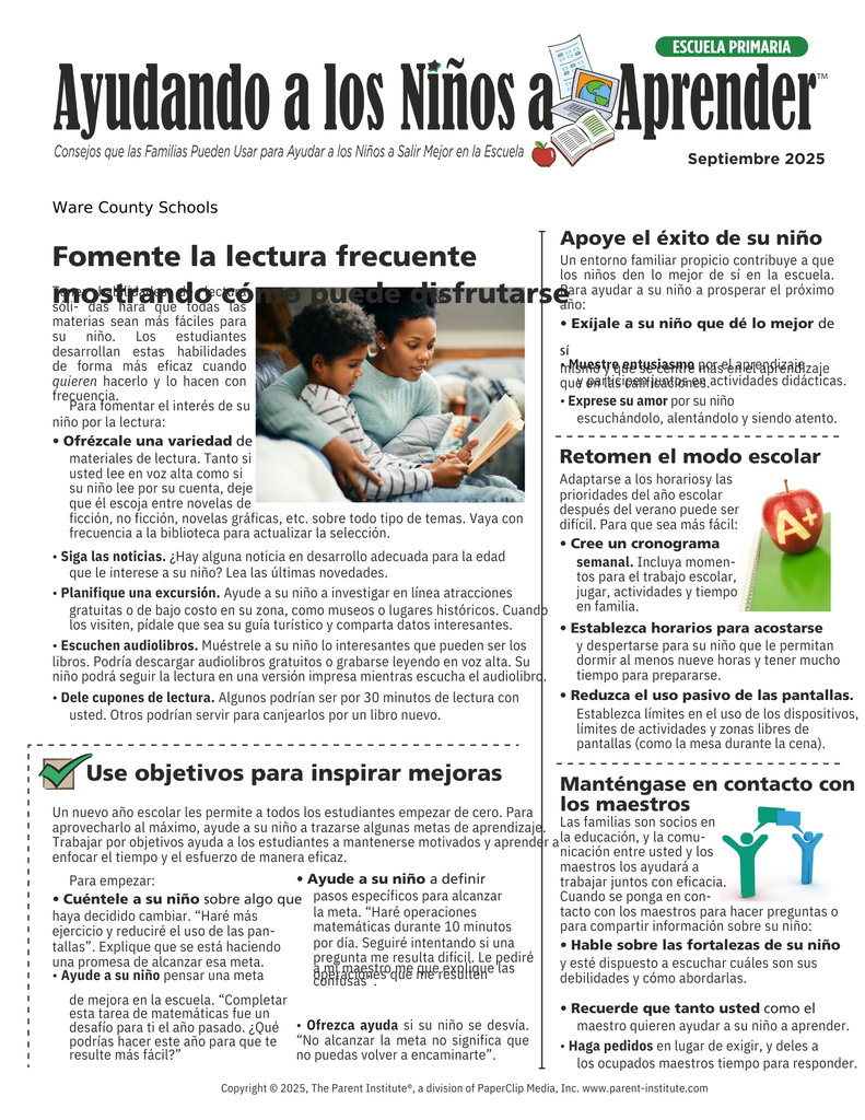 Helping Children Learn Spanish September