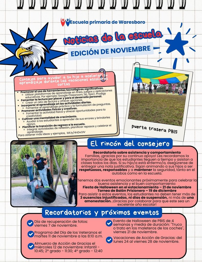 November Newsletter Spanish