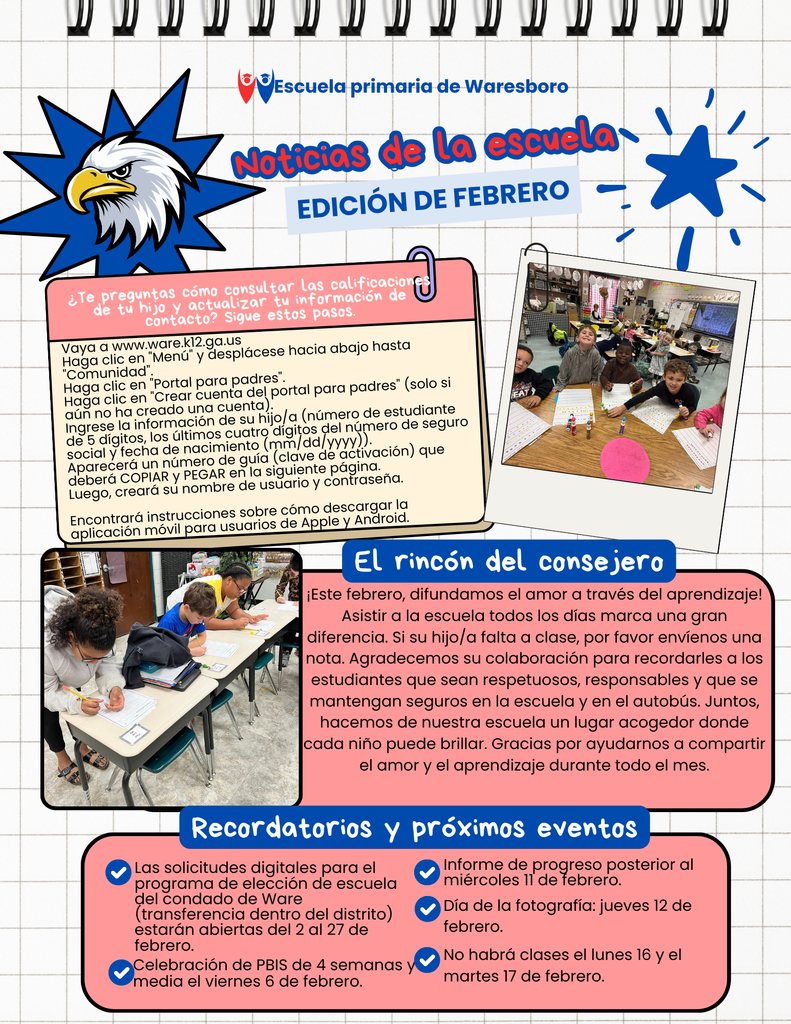 February Newsletter Spanish