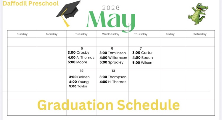 Grad Schedule 