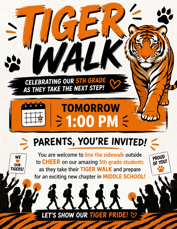 Tiger Walk – Celebrating Our 5th Graders! 🐾