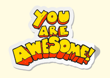 You are awesome sticker
