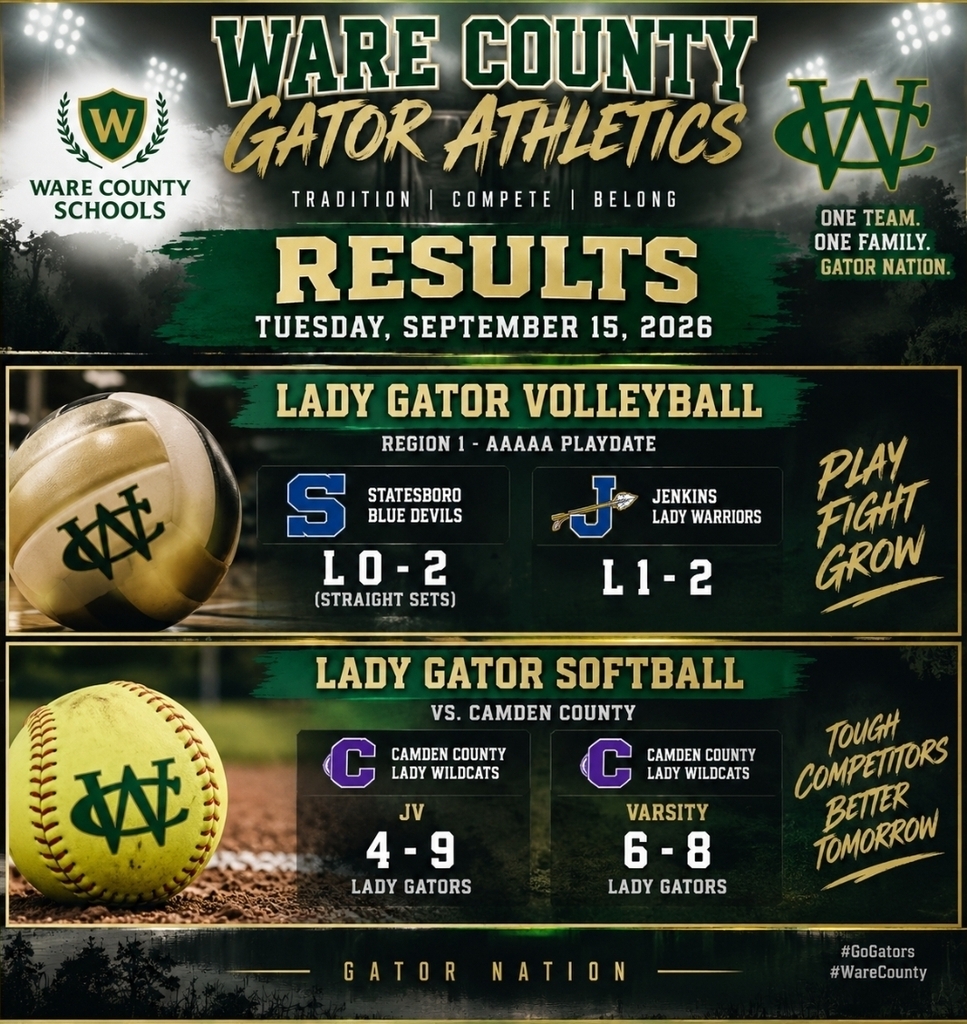 Athletic Results 9/15/2026:
