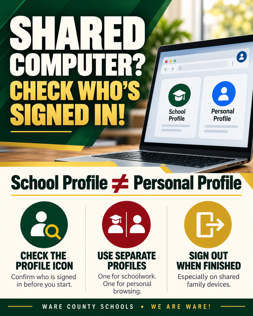 Shared Computer? Check who is signed in.