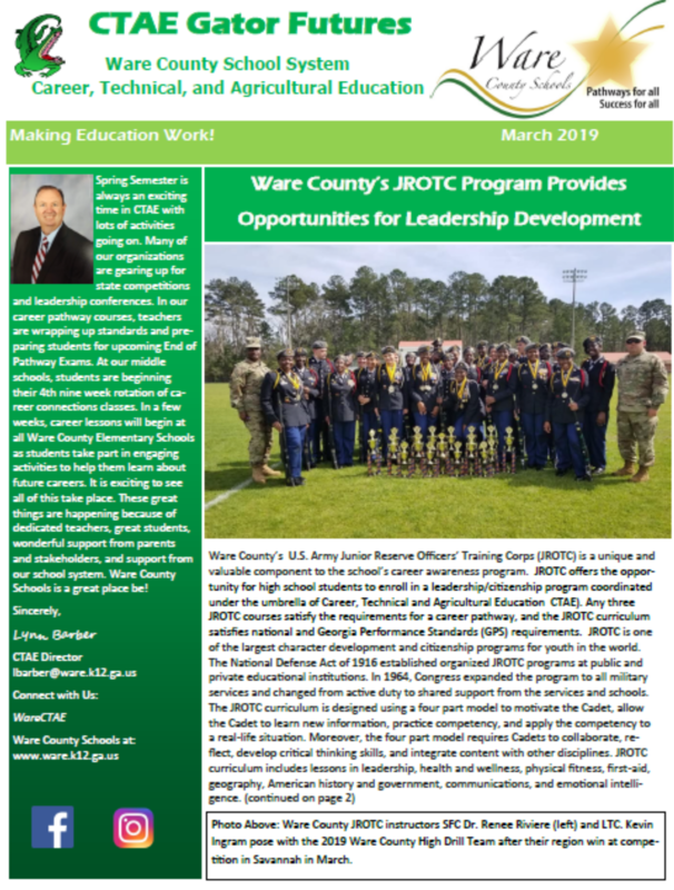 March 2019 Gator Futures Newsletter