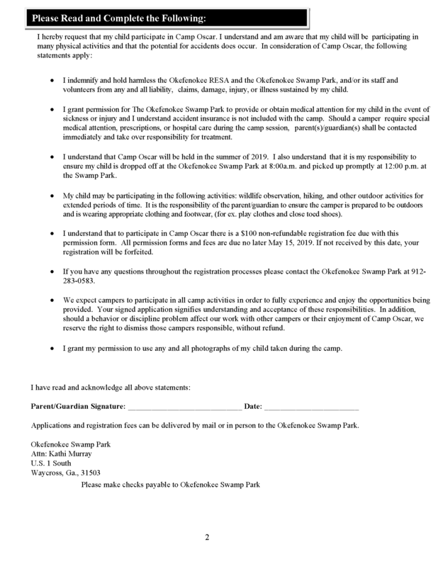 Permission Form - page 2