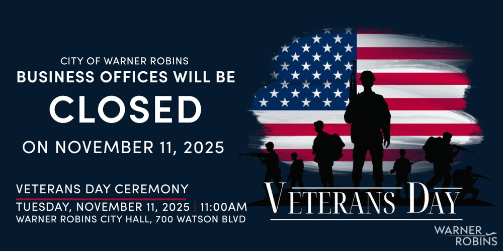 City of Warner Robins to Host Annual Veterans Day Celebration on November 11