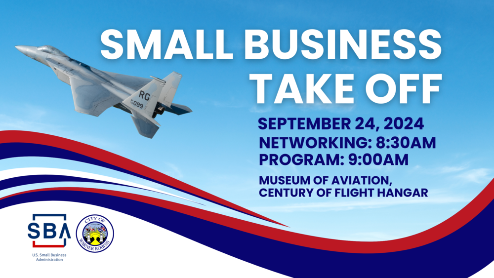 Small Business Take Off September 24th at 9:00am at the Museum of Aviation Century of Flight Hangar