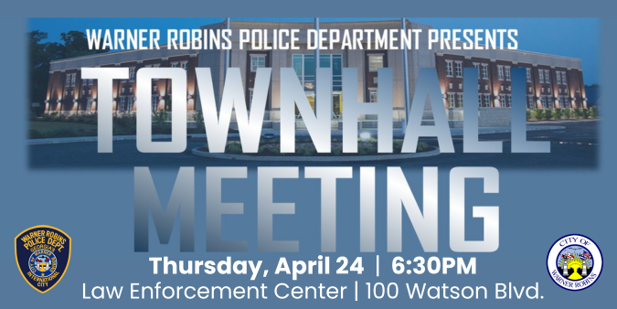 WRPD to Host Neurodivergent/Autism Specific Town Hall on Thursday, April 24, 2025, at 6:30 p.m. in the Roll Call Room of the Warner Robins Law Enforcement Center, located at 100 Watson Boulevard.