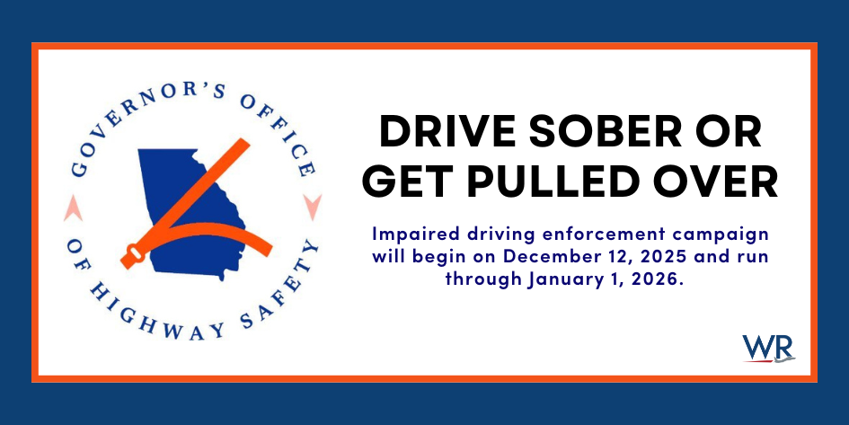The National Highway Traffic Safety Administration’s (NHTSA) December Drive Sober or Get Pulled Over impaired driving enforcement campaign will begin on December 12, 2025 and run through January 1, 2026.  
