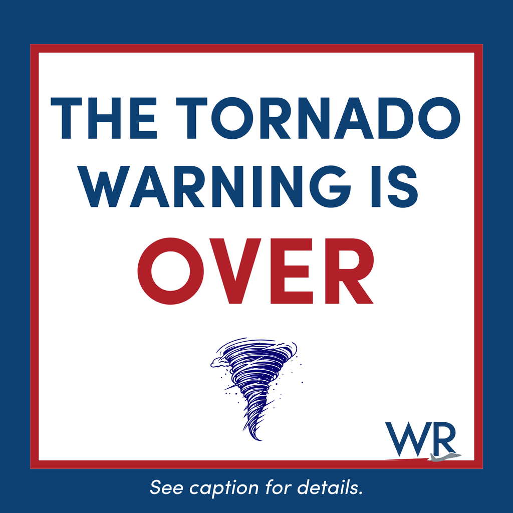  UPDATE 7:41am -- The Tornado Warning has ENDED.