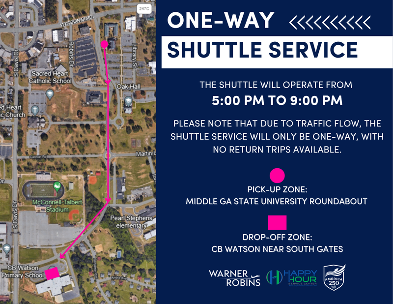 Shuttle Service Map and Information