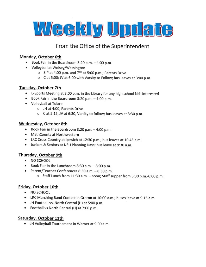 Weekly Update