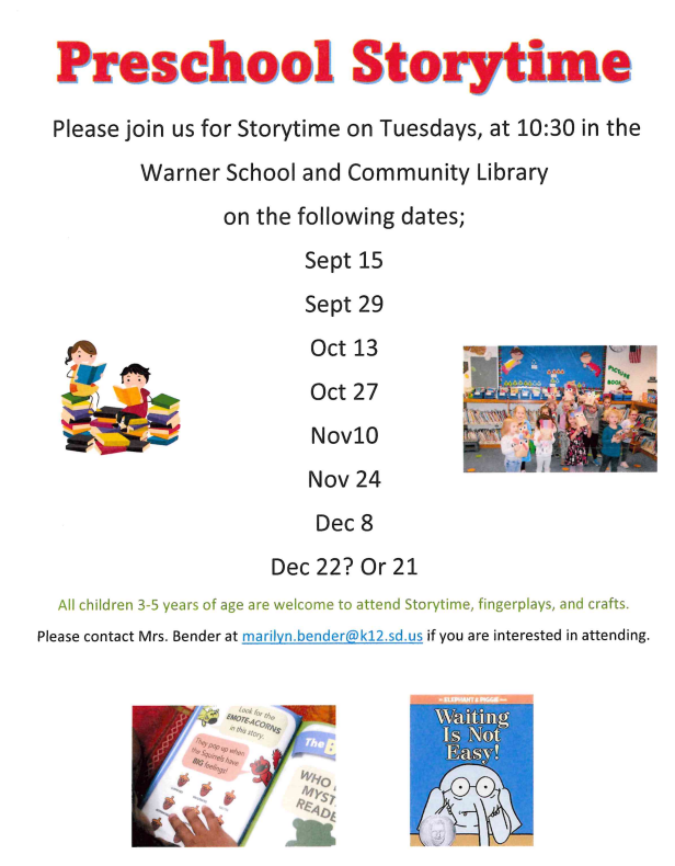 Preschool Storytime