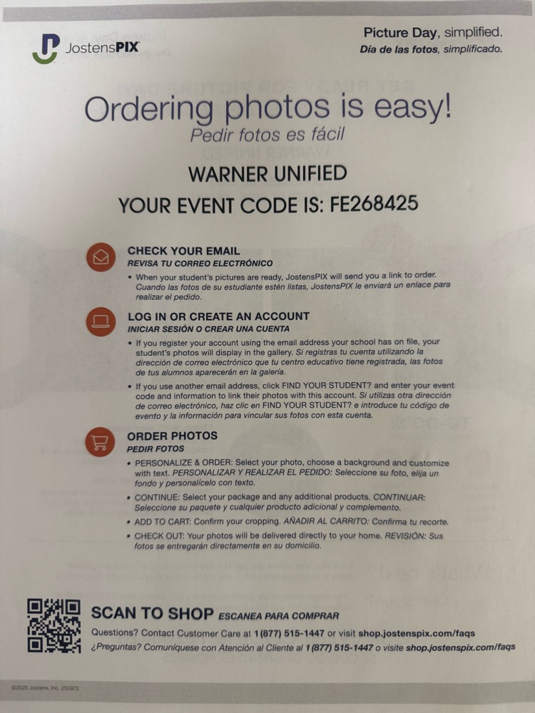 Time to order your school pictures!!