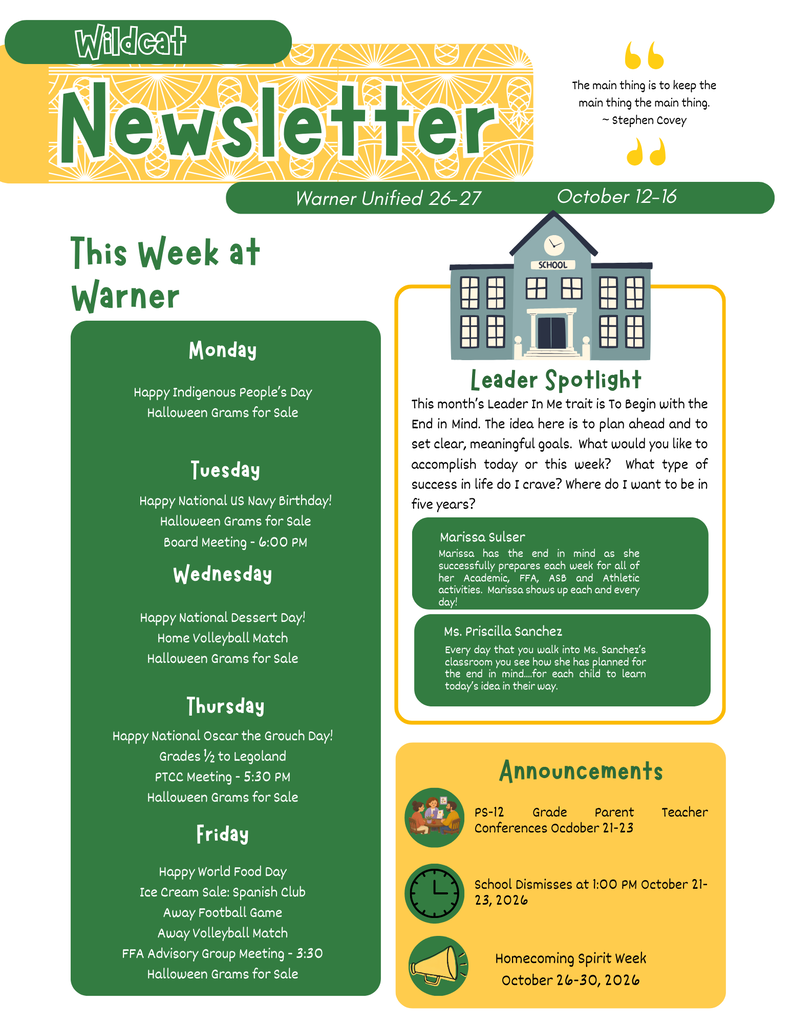 This Week at Warner