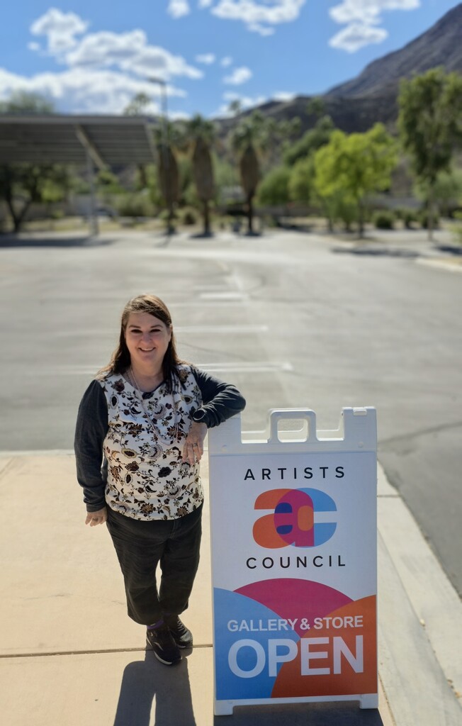 Ms.Poole at the art gallery