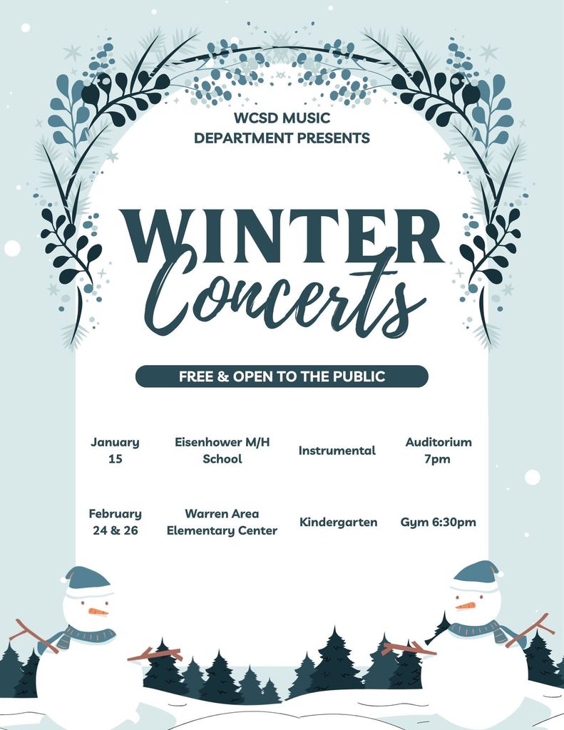 WCSD Winter Concerts