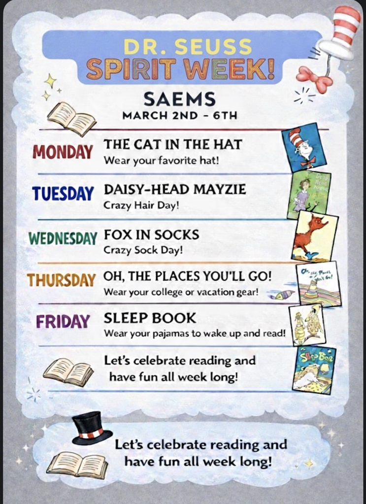 Dr Seuss Spirit week