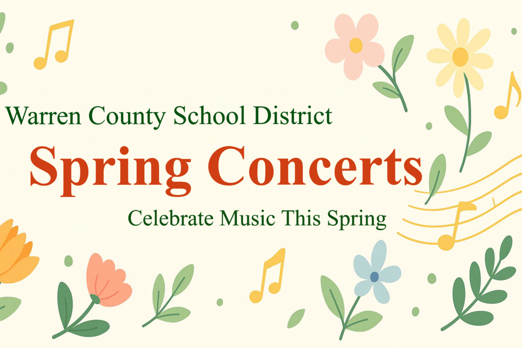Warren County School District - Spring Concerts - Celebrate Music This Spring (banner)