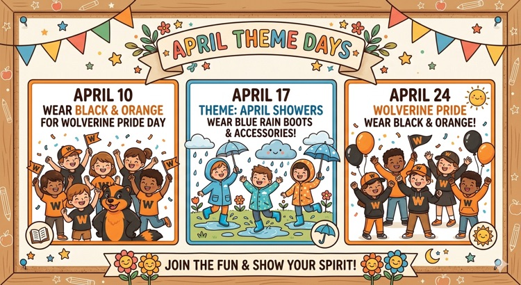 April spirit days