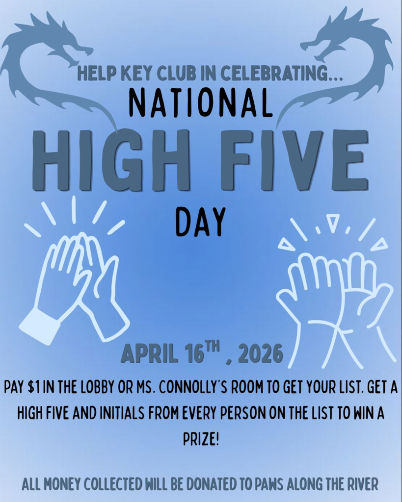 Key Club National High Five Day Poster