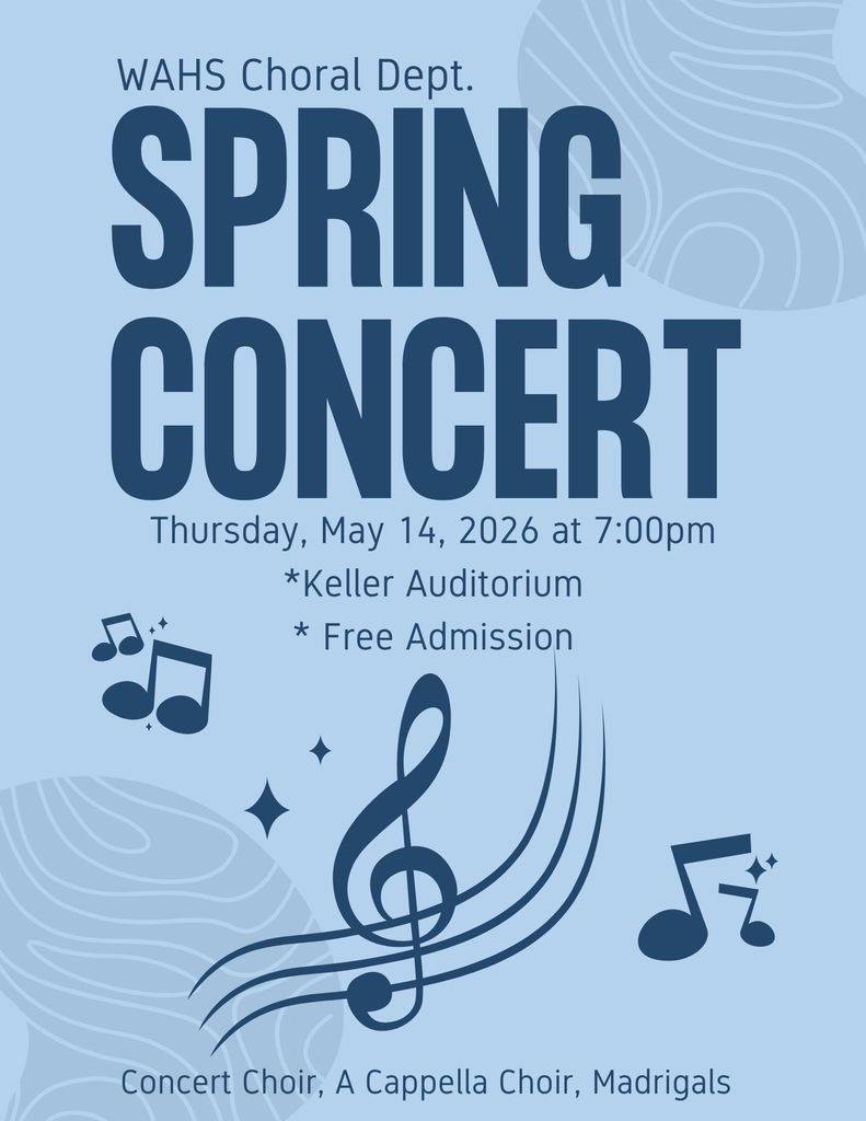 Spring Choir Concert Flyer