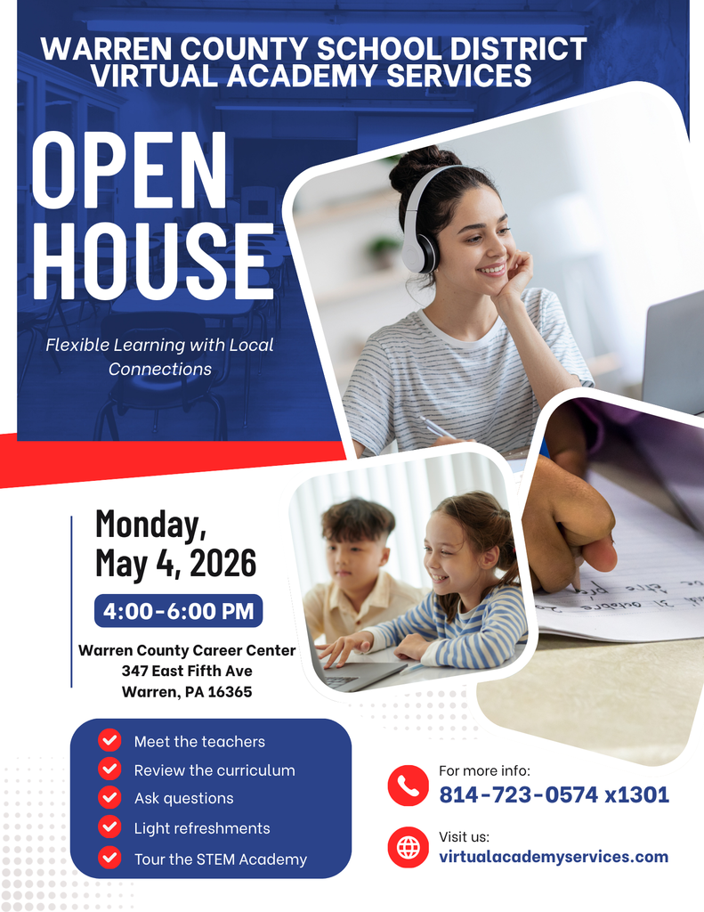 Virtual Academy Open House Flyer