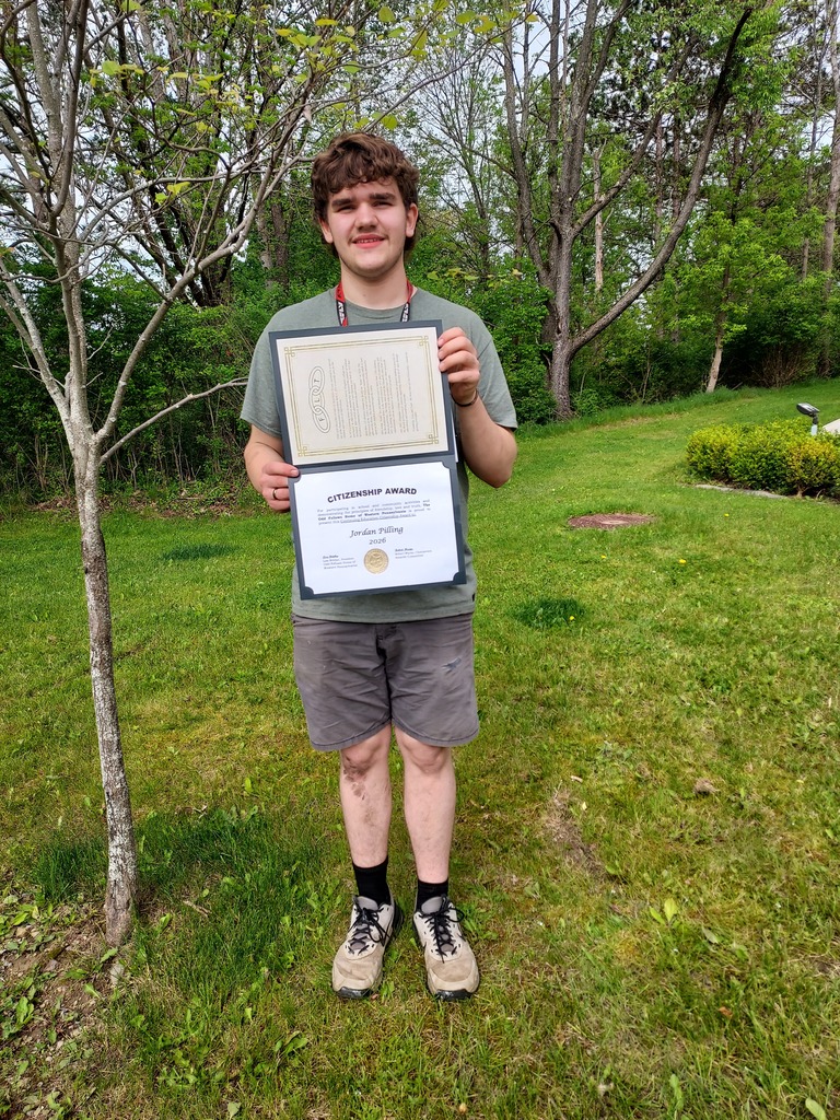 Jordan Pilling a Senior completer of the WCCC Power Equipment Technology program was selected by teachers and counselors to be the recipient of a $700.00 2026 Continuing Education Citizenship Award.