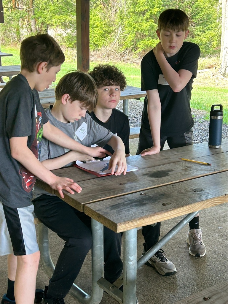 WCSD Envirothon team working at a station (picture 2)